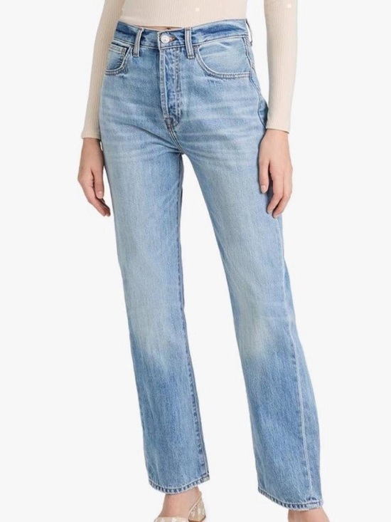 7 For All Mankind Denim - 7 For All Mankind Light Blue Straight Leg Jeans
